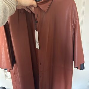 Chic Brown Leather Jacket